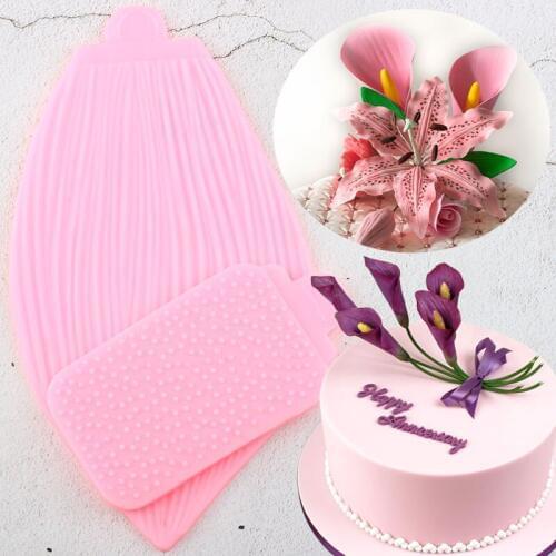 Calla Lily Tulip Silicone Mold Flower Petals Leaves Cupcake Topper Fondant Cake Decorating Candy Clay Chocolate Gumpaste Moulds
