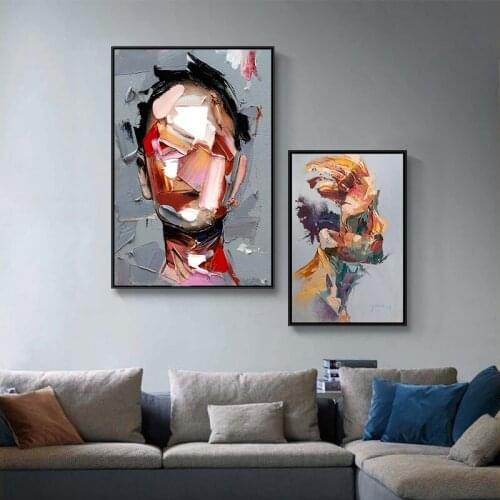 Modern Abstract Portrait Posters and Prints Wall Art Canvas Painting Prince Rogers Nelson Pictures for Living Room Home Decor