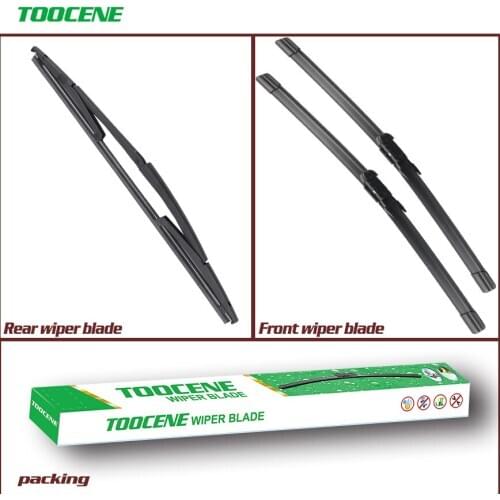 Front and Rear Wiper Blades For Fiat Multipla 2006-2010 Auto Windshield Windscreen wiper Car Accessories 24"+22"+14"