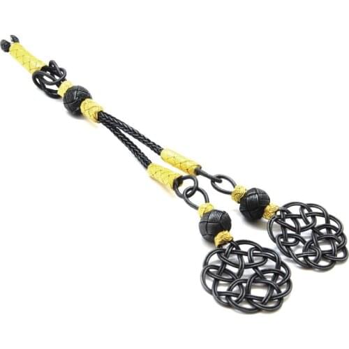 Tesbihane Gold-Gray Color 1000 Sterling Silver 2li Kazaz Tassel