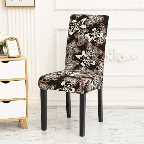 1/2/4/6PCS Dining Chair Covers for Kitchen Home Decoration Anti-dirty Elastic Stretch Chair Cover Slipcovers