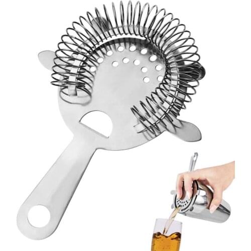 1PC Ice Strainer Stainless Steel Strainer Filter Bar Barman Cocktail Shaker Wire Mix Drink Cocktail Bar Accessories Kitchen Tool