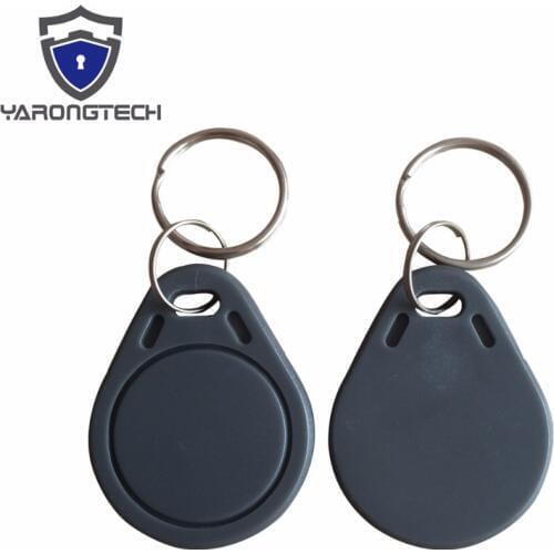 100PCS Grey IC 13.56mhz RFID Identification Door Entry Access Key Keyfob Card