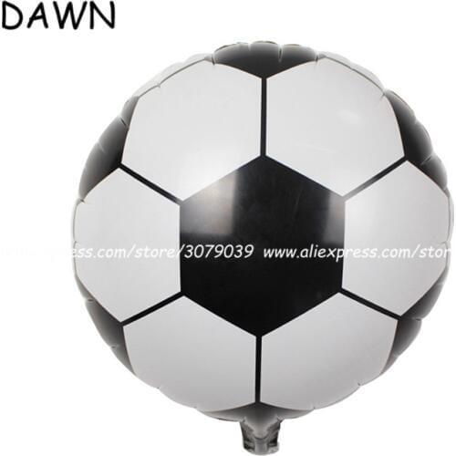 50pcs/lot Creative Cartoon Football Balloons Foil Balloon 18 inch Kids Birthday Party Supplies Bar KTV Decoration