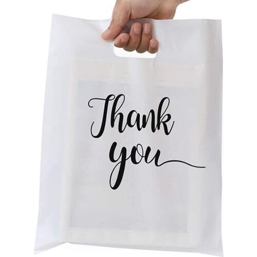 500 pcs custom logo shopping handle plastic bag/ plastic bag for garment/clothing/gift printed LOGO shopping bag free design