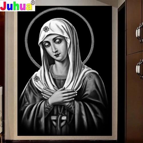 Mosaic Diamond Virgin Crystal Picture Complete Works Diamond Embroidery Full Square round drill Christian Series Painting