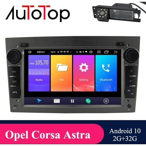 AUTOTOP 2Din Android 10.0 CAR GPS DVD Player for Opel Astra,Vectra,Zafira,Corsa,Antara,Vivaro Radio Multimedia DSP Wifi Carplay