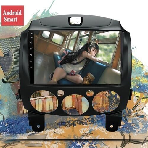 9 inch 2 Din Dvd Car Multimedia Video Player Car Android 10.0 for Mazda 2 2007-2014 2din Car Radio GPS Navigation Stereo Radio
