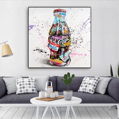 Graffiti Art Colouful Hamburgers Picture Canvas Painting Oil Painting Poster Mordern Wall Piture For Livingroom Home Decor