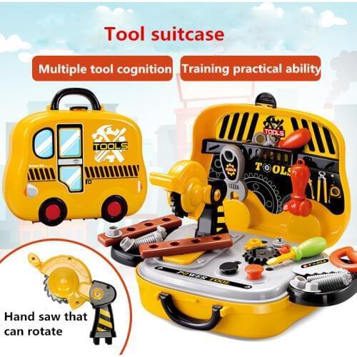 Simulation Engineer Role Play Builder Toy Tool Chainsaw screw hammer Repair Tool parent-child interaction Kids Boys Gift