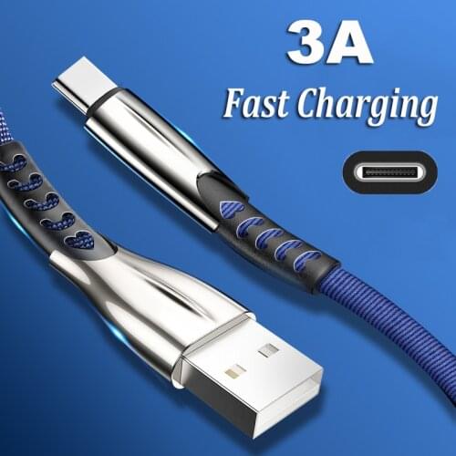 For Samsung Galaxy A12 A42 A32 A52 5G A41 A21S A51 A71 Mobile Phone Cable Quick Charge 3A QC 3.0 USB Type-c 1m Cable Data Wire