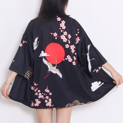Japanese Style Waves Samurai Kimono Streetwear Men Women Cardigan Japan Harajuku Anime Robe Traditional Clothes 2020 Summer