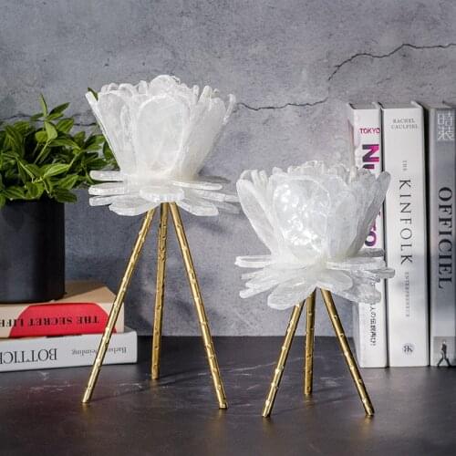 Leearts Decorative Crystal Candlesticks