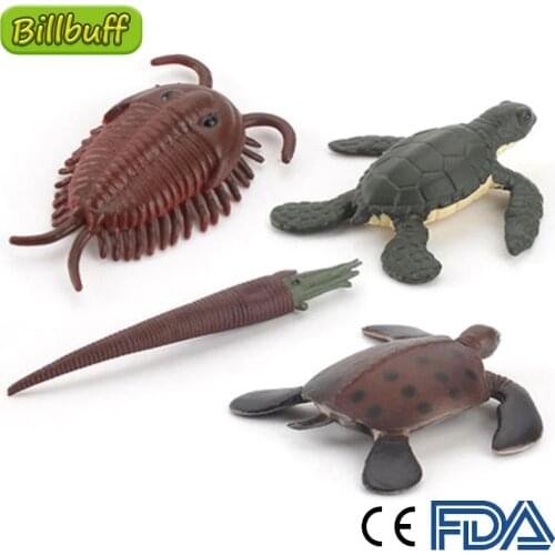 Hot Simulation Ancient Ocean Model Simulation Figures Trilobite Turtle Educational Toy for Children Toys Figure Collection Gifts