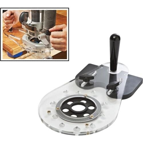 Circle Cutting Jig Woodworking Hole Punch Locator for Wood Routers/Electric Hand Trimmers Woodworking Milling Circle Groove