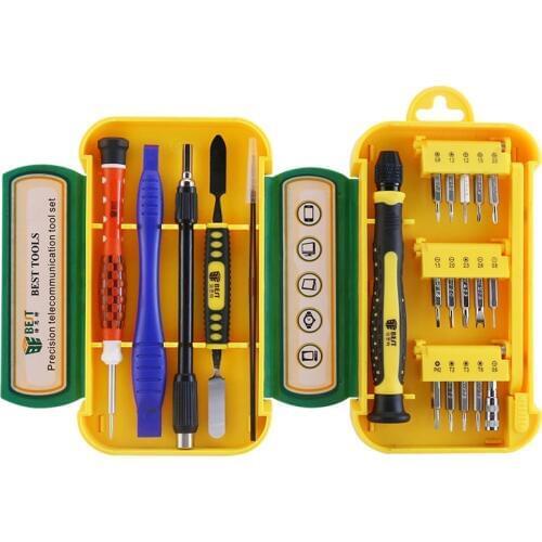 BEST 8923 21PCS Mini CRV Electronic Precision Screwdriver Set Open Repair Tool Kit for iPhone Samsung Laptop iPad Prying Tool