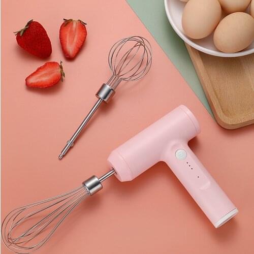 Mini Power Mixer Egg Whisk Beat Baking Hand Blender Milk Frother Home Wireless Charging Handheld Electric Whisk Frothy Blend