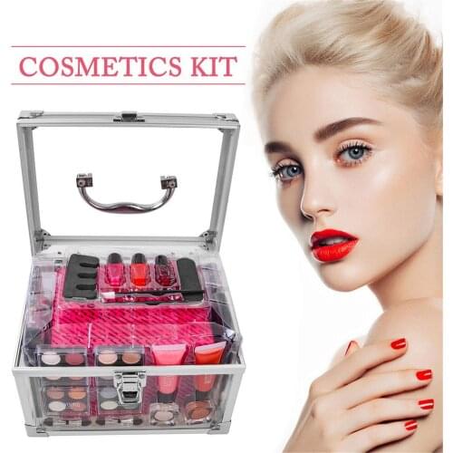 Multifunctional Professional Makeup Gift Full Set Eyeshadow Lip Gloss Lipstick Concealer Eyebrow Pencil Eyeliner Cosmetic Tools