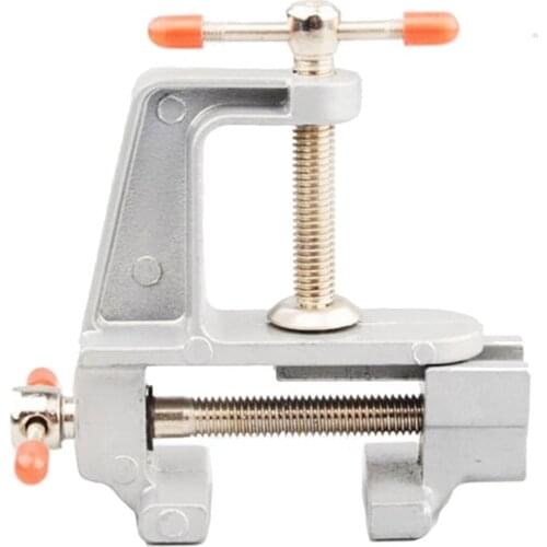 3.5" Clamp On Table Bench Vise Mini Tool Vice Small Jewelers Hobby Table Bench Vise Model Building RC Cars And Planes Tools