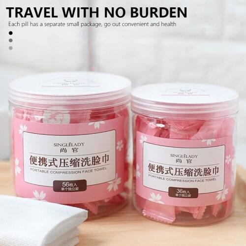 100pcs Disposable Compressed Travel Cotton Towel Magic Towel Portablecamping Face Towel Napkin Outdoor Sports Cleaning Wipes