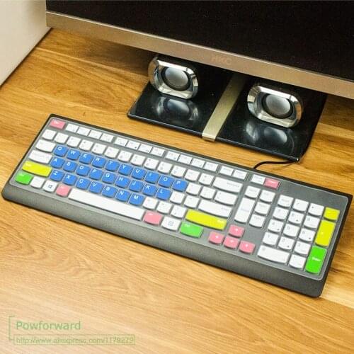 Silicone keyboard cover protector For Lenovo EKB-536A SK8823 KB536 KU1601 AIO 510/520-24 520S-23IKU 730S 510 Pro DESKTOP PC