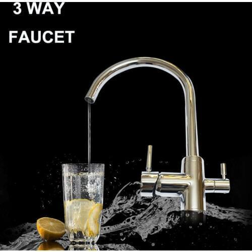 Kitchen faucet mixer Hot/Cold Filtered Water Drinking Water For Filtered Water 3 Way filter tap torneira com filtro