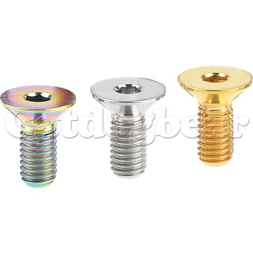 Catdogbear Titanium Bolt M5 x10 12 15 20 25 30mm Flat Countersunk Head Hex Socket Screw