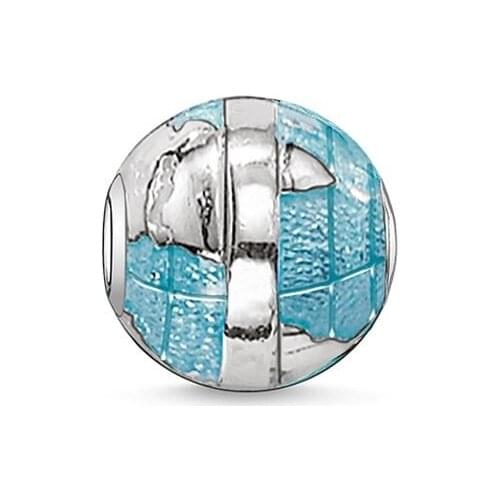 Wonderful World Earth Globe Beads, Fashion Thomas Style Silver Karma Beads Ts Jewelry Gift Fit Necklaces Bracelets for Women Men