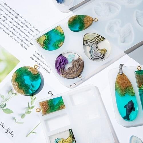 DM152 Island Mold Gold Powder Beach Accessories Silica Gel