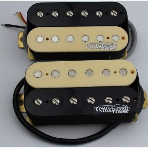 1 Set Wilkinson Wohzb Electric Guitar Humbucker Pickups Zebra (Necke & Bridg ) Wohzb