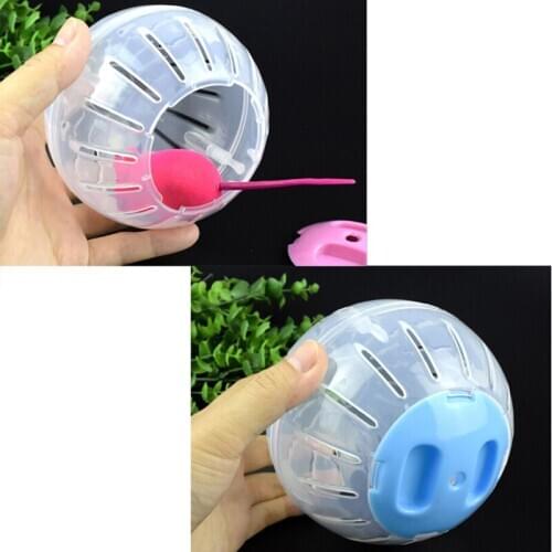 1Pc 3 Colors Small Size Home Pet Funny Running Ball Plastic Grounder Jogging Hamster Pet Small Exercise Toy
