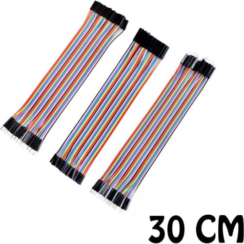 120pcs 30cm male to male + male to female and female to female DuPont cable line Jumper Connector Breadboard For Arduino kit