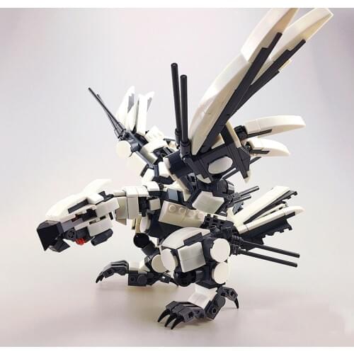291pcs Simulation White Eagle Building Blocks Anime Figure Model Toys Action Figure One Piece Figure Dolls Toys For Children