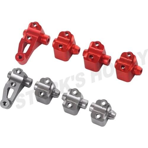 4pcs Aluminum alloy Front Rear Axle Rod Base for 1/10 RC Crawler Traxxas TRX-4 Simulation Model Upgrade parts