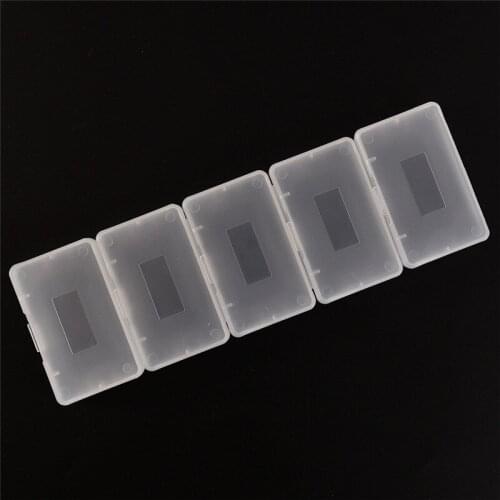 65x40x8mm Nintendo Gameboy GBA SP GBP hard transparent plastic box with dust cover game card box