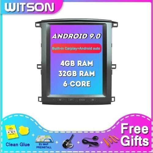 WITSON Android 9.0 Car DVD Player For TOYOTA LAND CRUISER 100 2003-2007 4G RAM 32ROM Car DVD Player Universal