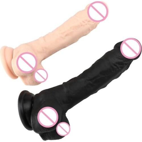 Big Dildos Realistic Dildos with Strong Suction Cup Giant Anal Butt with Suction Cup Vagina G-spot Soft Penis Sex Toy For Women