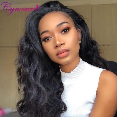 Cynosure Brazilian Human Hair Weave 4 Bundles With Lace Closure Double Weft Body Wave Human Hair Bundles With Closure Remy Hair