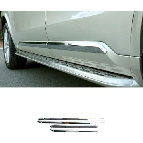 For Volvo XC90 2015 2016 2017 2018 2019 ABS Chrome Side Door Car Body Molding Strips Cover Trim 4pcs Car Styling Accessories