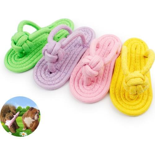 Pet Dog Slipper Shape Squeaky Plush Toys Sound Chew Play Toy Interactive Toys