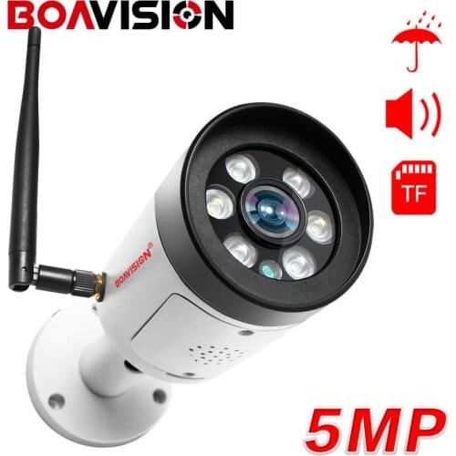 HD 5MP Wifi Bullet IP Camera Outdoor 2MP Wireless Security Camera Full Color Night Vision IR 20m WI-FI Camera Onvif APP CamHi