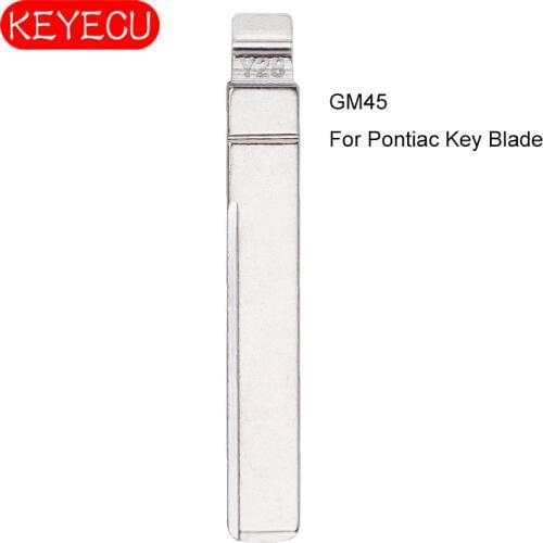 KEYECU 10PCS KEYDIY Universal Remotes Key Flip Blade GM45 for Pontiac