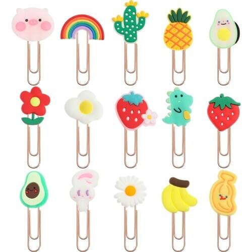 1pcs Lovely Animals Bookmarks for Kids Cute Panda Book Mark Paper Clips for School Teacher Office Supply Student Stationery Gift