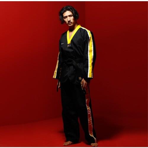 Adult Taekwondo Clothes Long Sleeve Men And Women Taekwondo Clothing New Product Red,black,blue,white