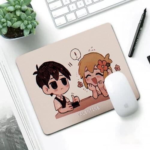 Video Game OMORI Small Gaming Mouse Pad Waterproof Work and office Mousepad Gamer Computer Desk Mat Pad Gamer Mouse Mat for PC