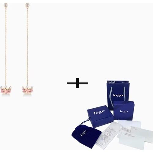 2021 New Exquisite Dia Queen Of Chic Long Earrings Elegant Jewels For A Romantic Birthday Or Engagement Gift For The Wife