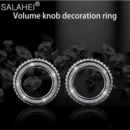 Newly Car Interior Volume Knob Decoration Ring Radio Switch Knob Decorative Ring Stickers For KIA KX5 AC Styling Car Accessories