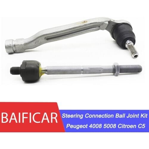 Baificar Brand New Steering Connecting Ball Joint Kit Outer Inner Tie Rod Rack End For Peugeot 4008 5008 Citroen C4 C5
