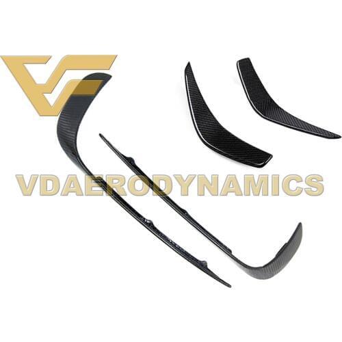 Suitable For 14-16 Benz X156 GLA Class GLA180 GLA200 GLA220 GLA250 GLA45 Carbon Fiber Front Bumper Lip Spoiler Canards Splitter