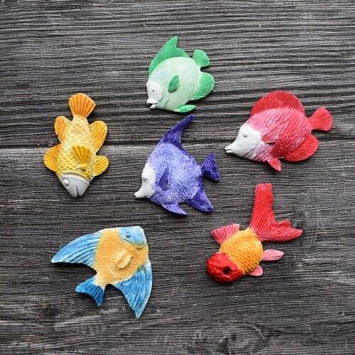 6 Different Styles Fish Fondant Chocolate Pudding Silicone Mold 3D Silicone Cooking Tool Cake tool Cake Tool 1471-76